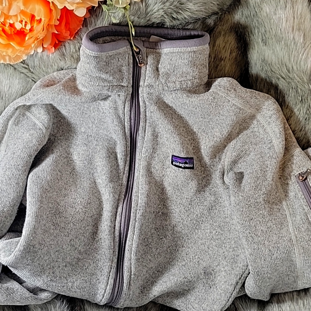 Patagonia Women's "Better Sweater" Small Long Sleeve Zip-Up Fleece Grey Jacket